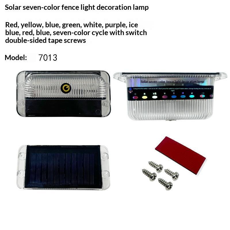 Oval Solar Powered Warning Strobe Light Multi Flashing Modes Colors For Motorcycle Bicycle Outdoor Use