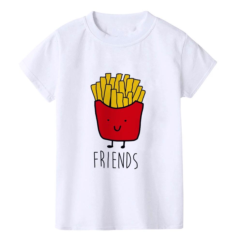 Best Friend Twins Boys Girls Summer Tshirt Funny Children Tee Shirt Casual Short Sleeve Shirt Tops Twins Brother Sister Tees