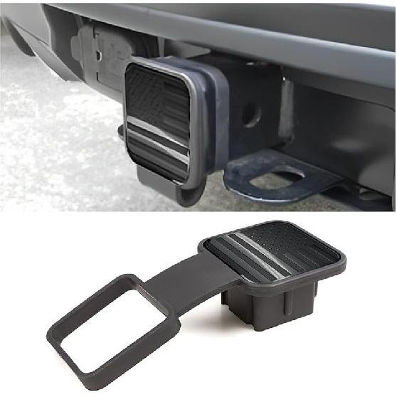 2 Inch Trailer Hitch Cover, American Flag Tube Plug Ert Cap Fit For 2" Receivers, Car Exterior Accessories, US Patriotic Tow Hitch Cover For Most