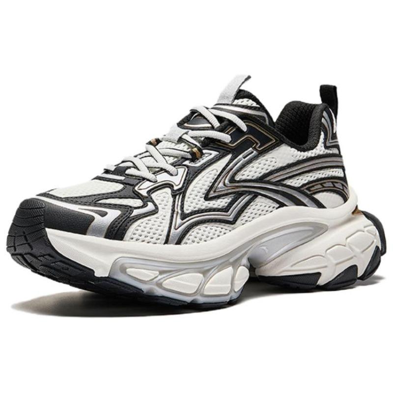 Anta Fuyao Low Top Dad Shoes Mens White Black Silver 112618899-2