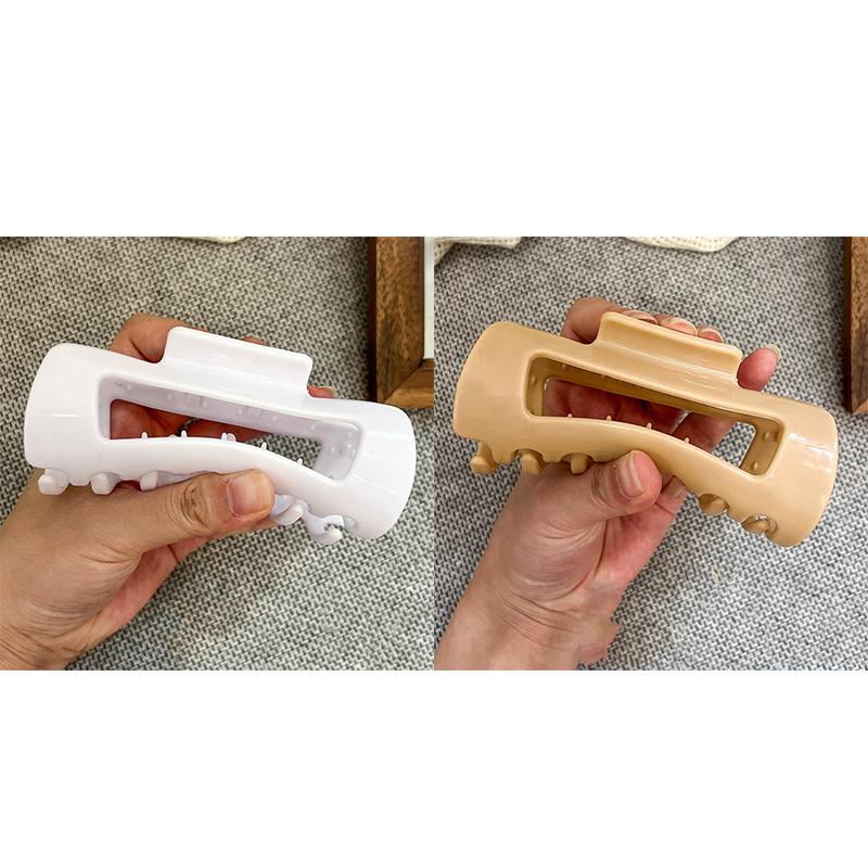 1/2/4 Pcs Soft Silicone Shark Hair Clips for Women Protective Elastic Hair Clip Back Head Durable Flexible Unsnappable Claw Clip