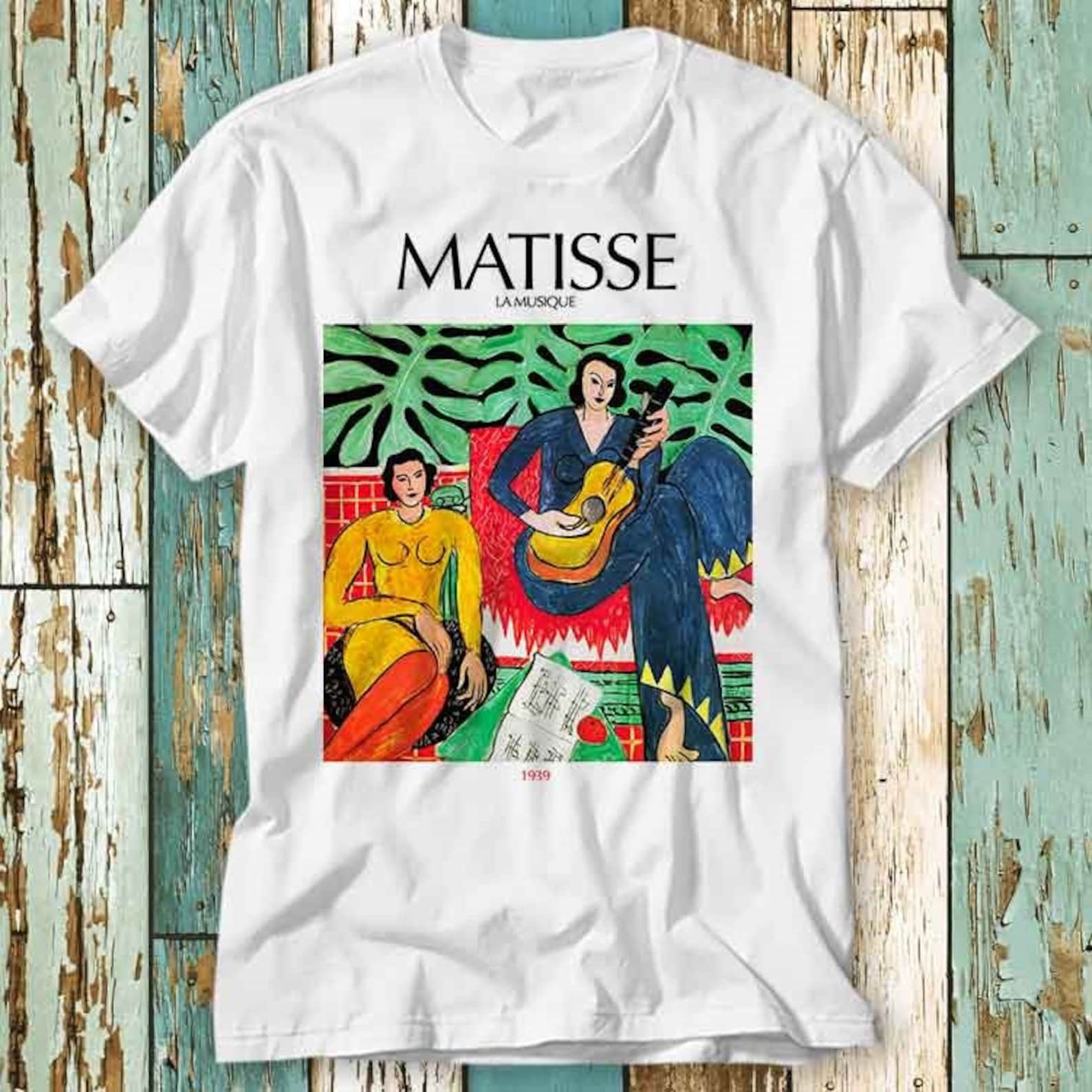 Matisse Painting Art La Musique Henri T-Shirt Top Design Unisex Ladies Mens Tee Retro Fashion Vintage Shirt S715 S
