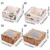 new DIY Multi-size Christmas gifts box gift box package box kraft window