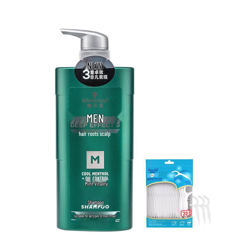 

Dentist Dental Floss Sticks & Schwarzkopf Men s Shampoo Bundle
