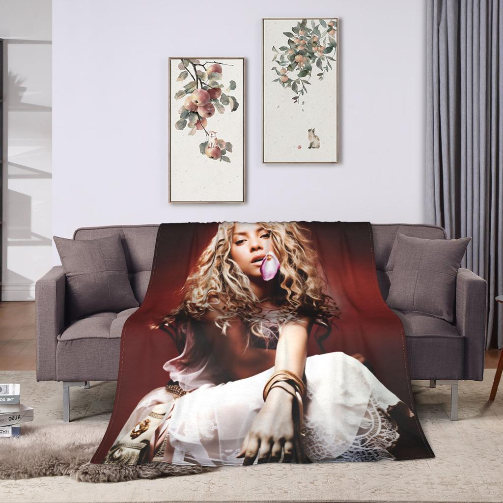 Shakira Decke Qualität Super Warm Sängerin Pop Bettwäsche Überwürfe Frühling Dekorativ Couch Sessel Sofa Bett Ästhetisch Tagesdecke