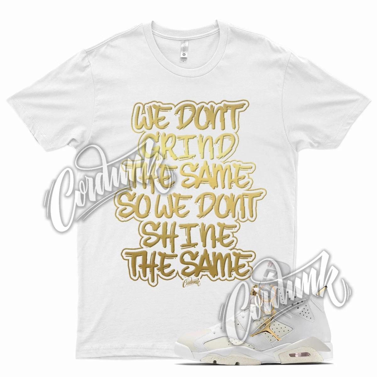 Белая рубашка GRIND для J1 6 WMNS Gold Hoops DMP Metallic Defining Moments 3XL