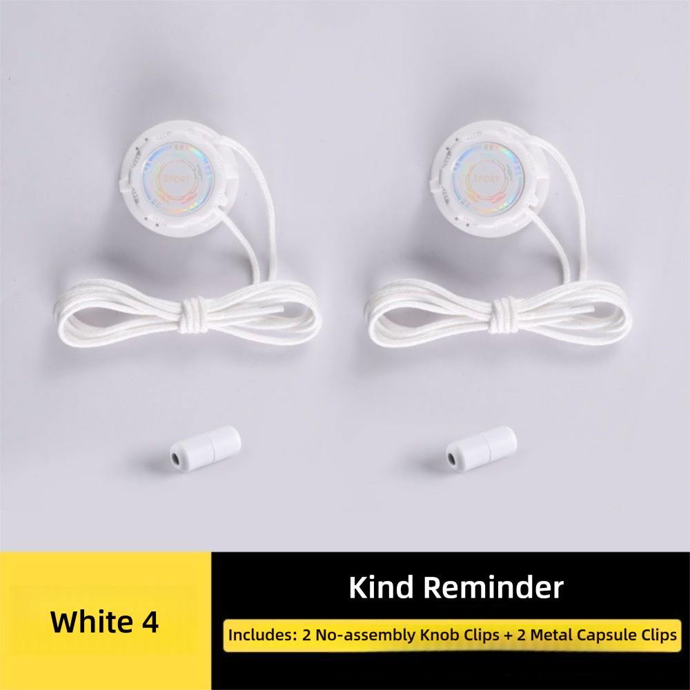 1Pair New Thick Rope Swivel Buckle Laces Quick Lock Easy Installation No Tie Shoelaces Automatic Shoelaces Children Adults
