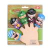 5 PCS Christmas Finger Puppets Santa Claus Snowman Elk Pirate Puppets Party Favors & Stocking Stuffers for Kids PVC Material