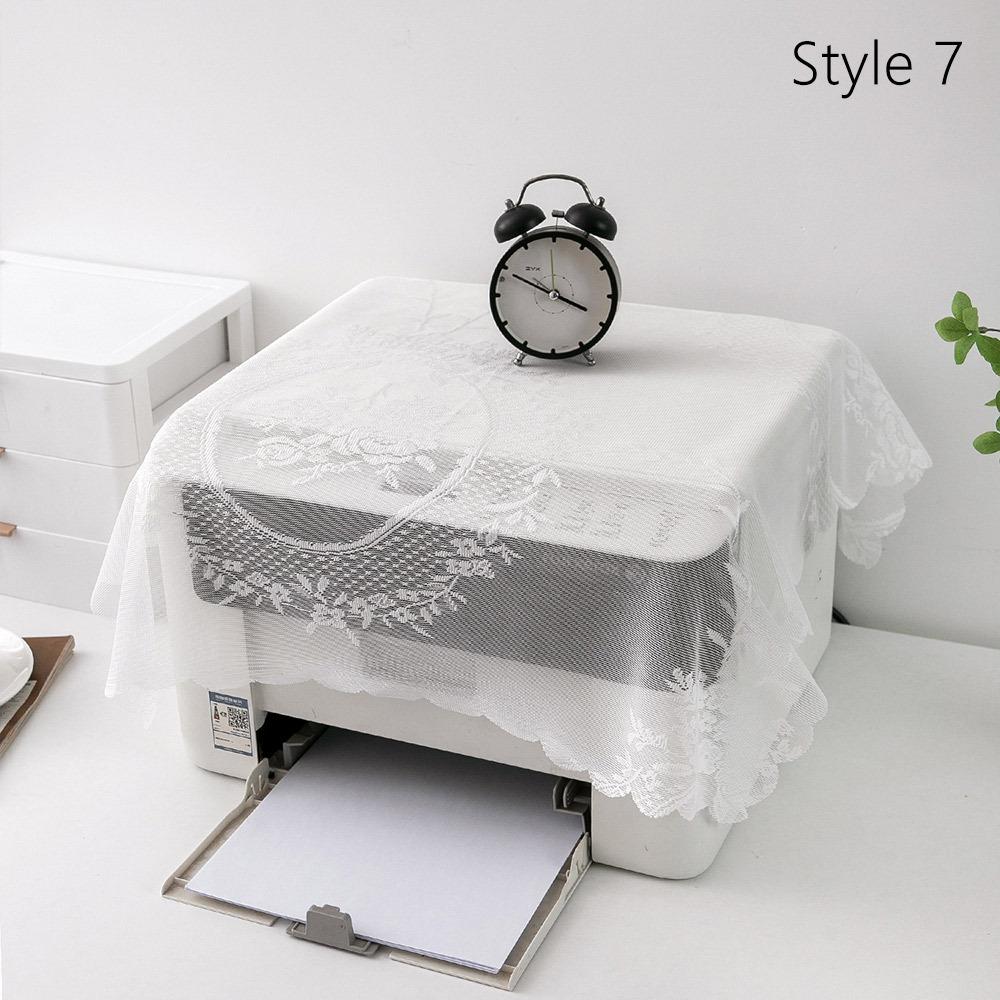 1Pcs Lace Fax Machine Dustproof Cover Universal Rice Cooker Protector Kitchen Office Supply