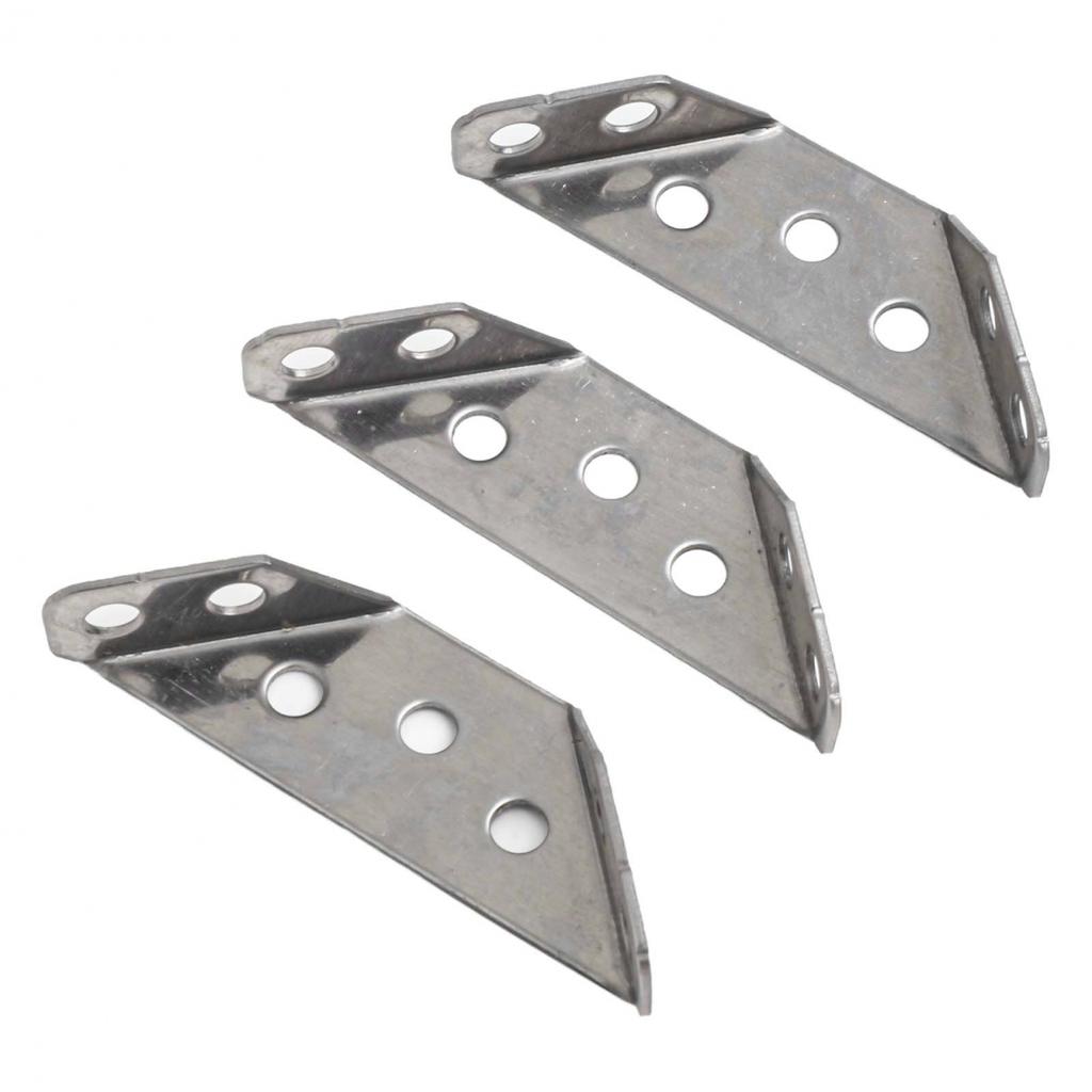 Elegant Stainless Steel Support Brackets for Cabinets and Chairs Set of 10
