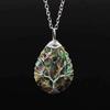 Natural Color Shell Abalone Shell Winding Pendant Necklace, Jewelry, Women'S Necklace