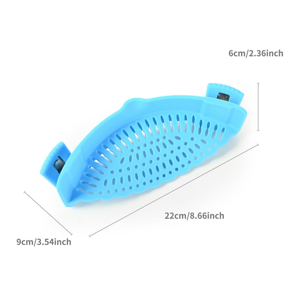 Modern Silicone Colander With Drainage Guard For Vegetable And Fruit Rinsing