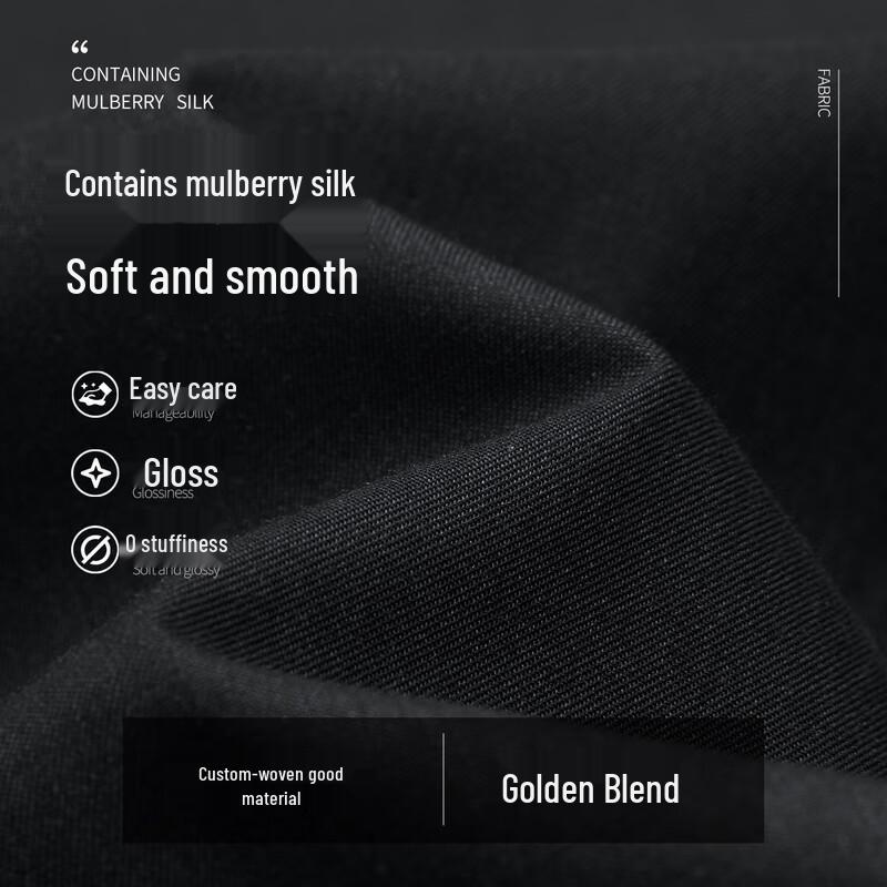 Dancing with Wolves Herren Freizeithose mit geradem Bein, kühlende Seidenmischung