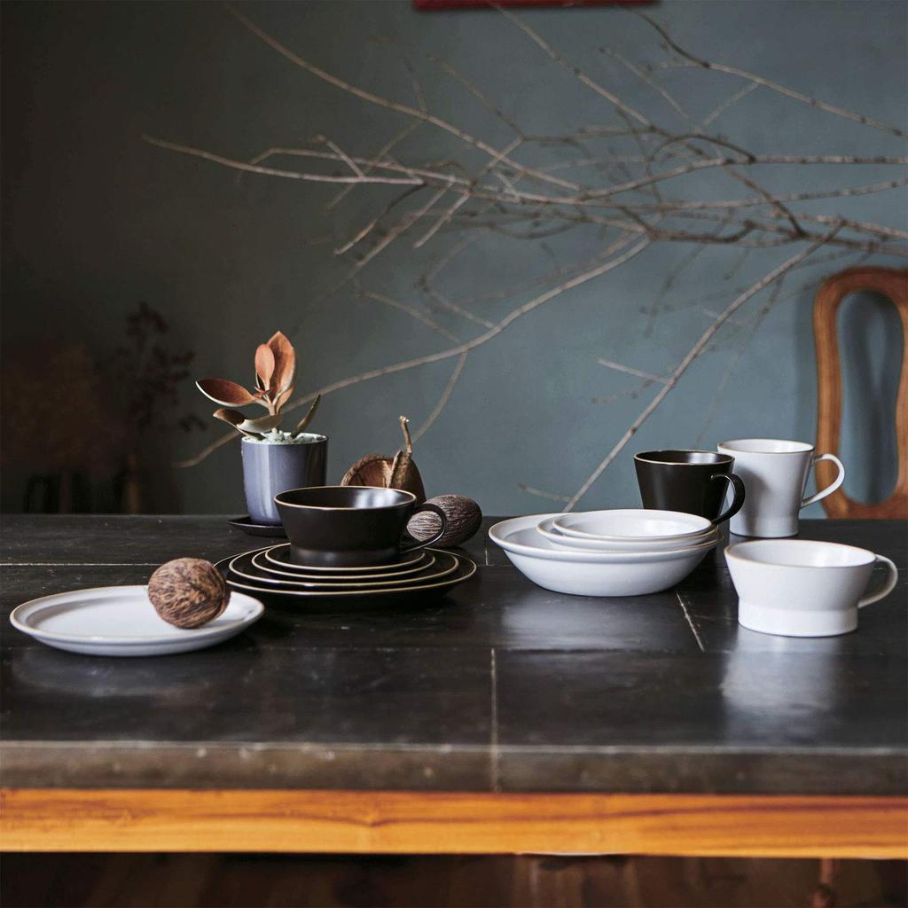 TAMAKI Single-Person Tableware Set (White): 350ml Mug, 300ml Small Bowl, and 700ml Curry & Pasta Plate (T-924952) [Parallel Import]