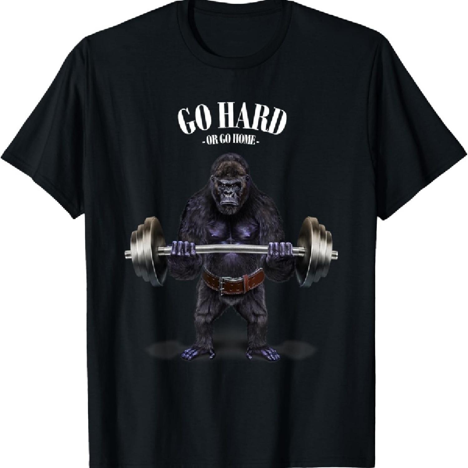 

Gorilla Weightlifting in Fitness Gym T-Shirt XXXXXL чорний