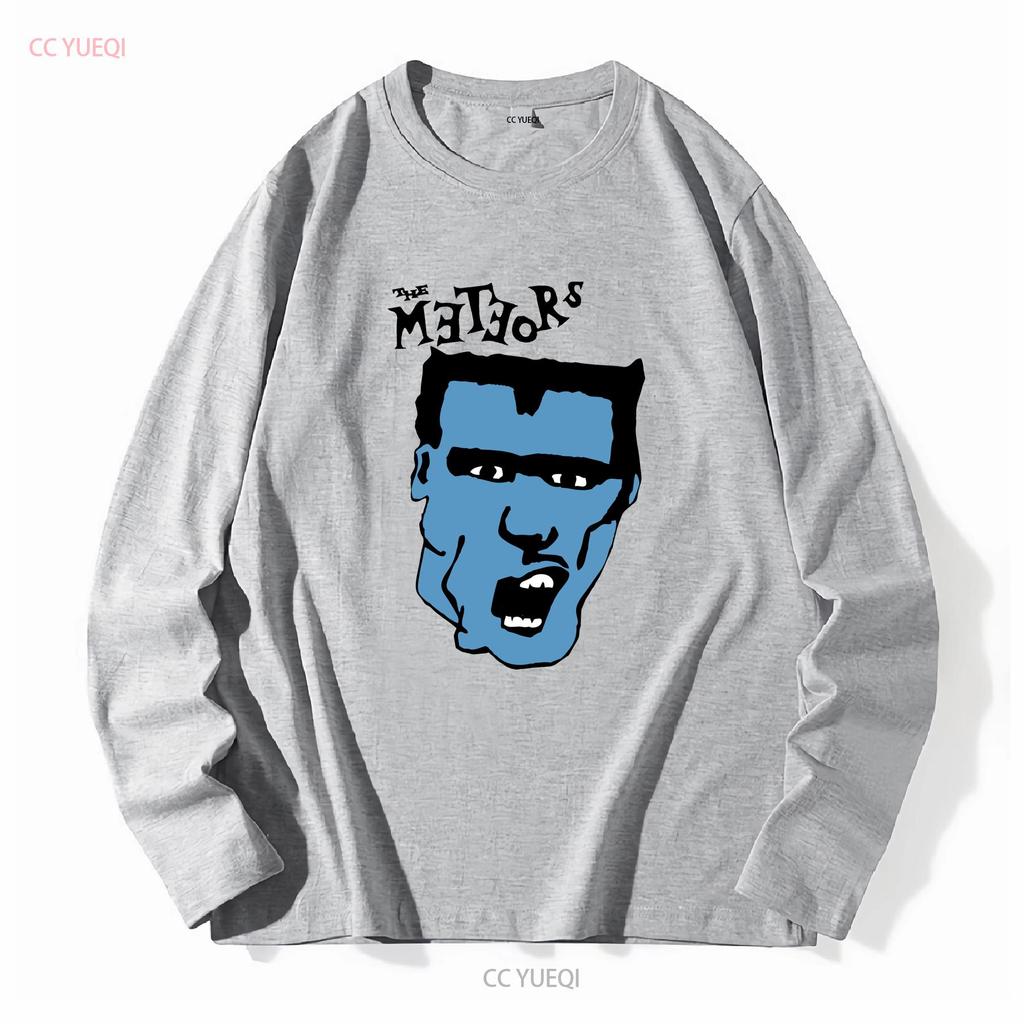 The Meteors Mutant Rock A Bianco NUOVA T-SHIRT Immagine Teschio psychobilly punk vintage Lavata Leggermente Elastica uomo streetwear