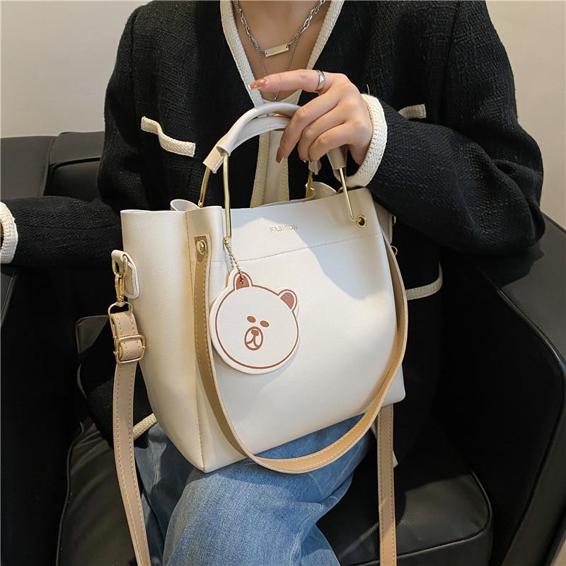 Ladies Designer Handbags Women PU Leather Tote Zipper Shoulder Bags