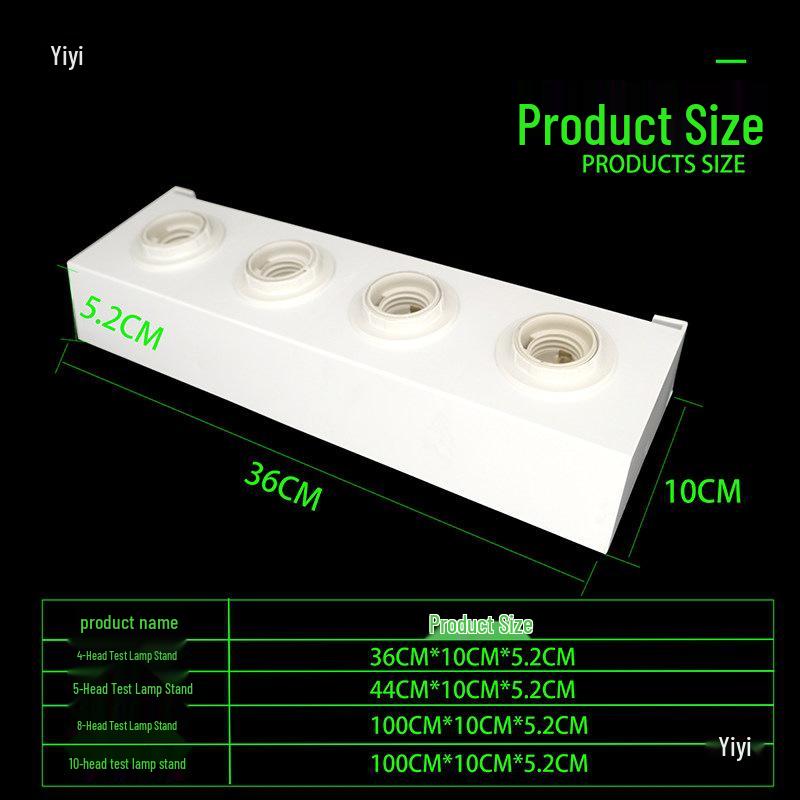 LED Bulb Test Stand and Display Rack with E27, E14, and B22 Bayonet Screw Bases for Lamp Decoration.