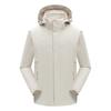 Three-in-one jacket men's waterproof, anti-fouling and warm outdoor two-piece set women's silver fox velvet travel trench coat