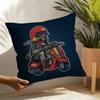 Funny Cool Skull Motorcycle Pattern 1 Pillow Case Linen Cushion Covers For Decorative Sofa Home Pillows Case Car Chair