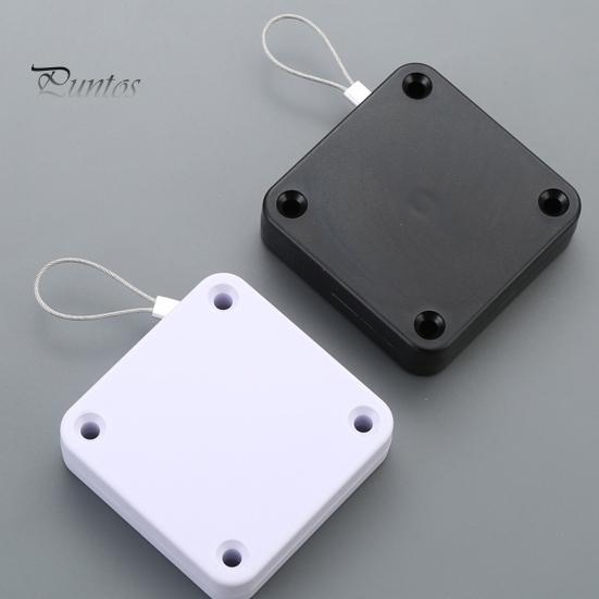 Automatic Door Closer with Steel Wire Adjustable Punch Free Self-Adhesive Wall Mount Bathroom Bedroom Sliding Screen Door Closing Device