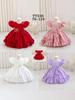 Stylish Princess Dress for Girls - Christmas & Birthday Satin Gown