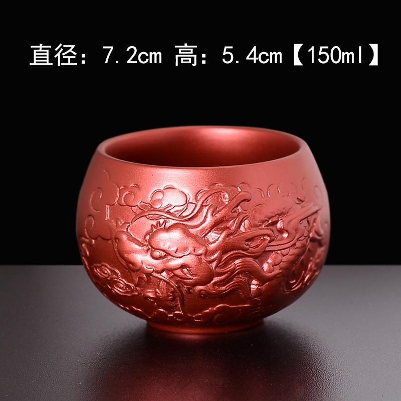 Master Liu Guolan Teacup Master Cup Suet Jade Gold Cup Purple Sand Ru Kiln Jingdezhen Jianzhan Jinzhan