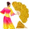 Bamboo Frame Peony Petal Dancing Fan Multi-layered Flower Folding Fan  Summer