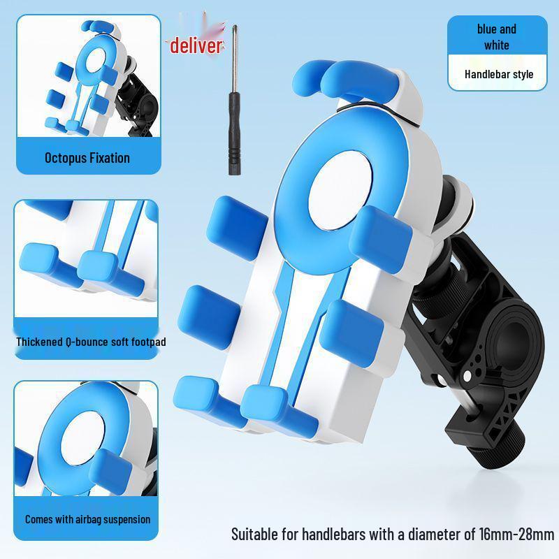 2025 Shockproof Anti-Shake Eight Claw Phone Holder for Electric Vehicles, Motorcycles, and Bicycles