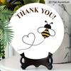 2D Flat Retro Aluminum Wall Stickers, Available In Multiple Sizes. Bee-themed Thank-you Pendant, with A Simple, Artistic Design, Making It A Perfect