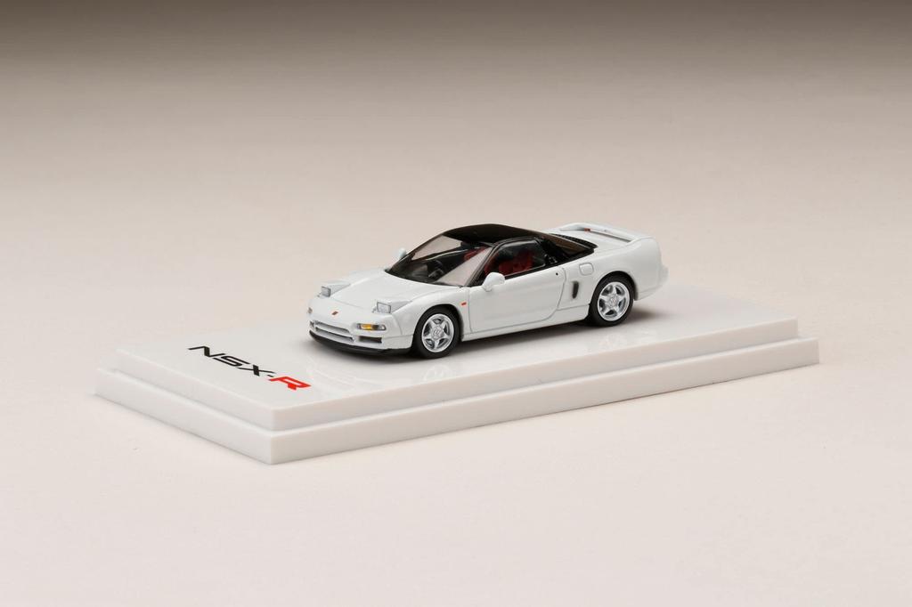 Hobby JAPAN Maßstab Honda NSX Type R 1992 mit Motordisplay Championship Fertigmodell 1/64 (NA1) Modell, Weiß, (HJ642006RAW)