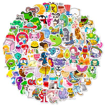 100 BUC Autocolante Drăguțe Desene Animate Animale Proaspete Mixte Graffiti pentru Bicicletă Toc de Creioane Decalcomanii Magazinul BulingBulingStickers