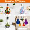 Plastic Light Bulbs, 100ml Clear Fillable Ornaments, Plastic Light Bulbs Candy Jars for Crafts, Decorative Centerpieces, Party