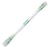 NOPE FILED Pen Spinning Green Pen, Weight 24.5g, Length 22.3cm (White Barrel, Accents)