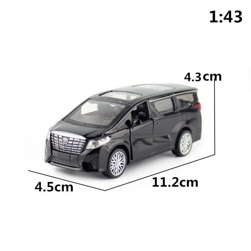 Mpv Alphard Toyota 143 Alloy Car Model Kids Toy With Inertia Control For Play
