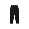 Li Ning Sports Lifestyle Series Solid Color Text Embroidery Elastic Sports Pants Women Pants Black AKLT054-3