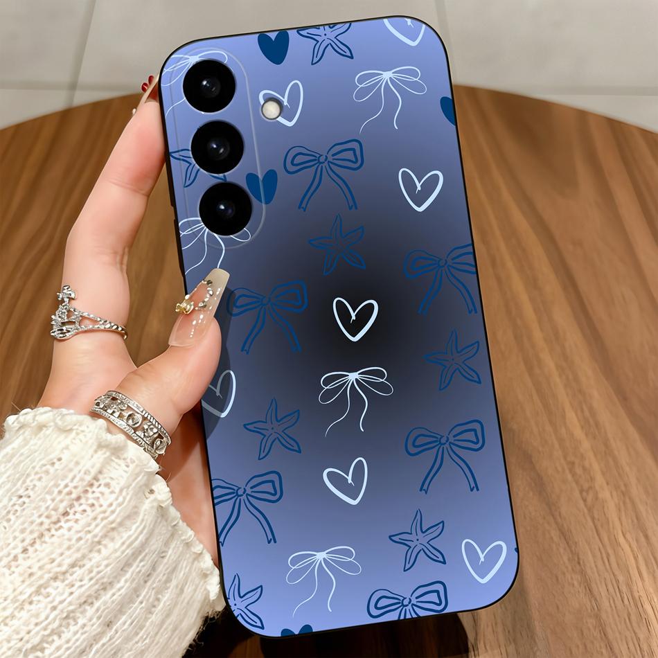 

Polka Dot Bow Soft Funda For Samsung Galaxy S26 S25 S24 S23 S22 S21 S20 FE Plus Ultra Case Untra Thin Anti Choc Phone Housing Samsung S21 Ultra&Matte Silicone