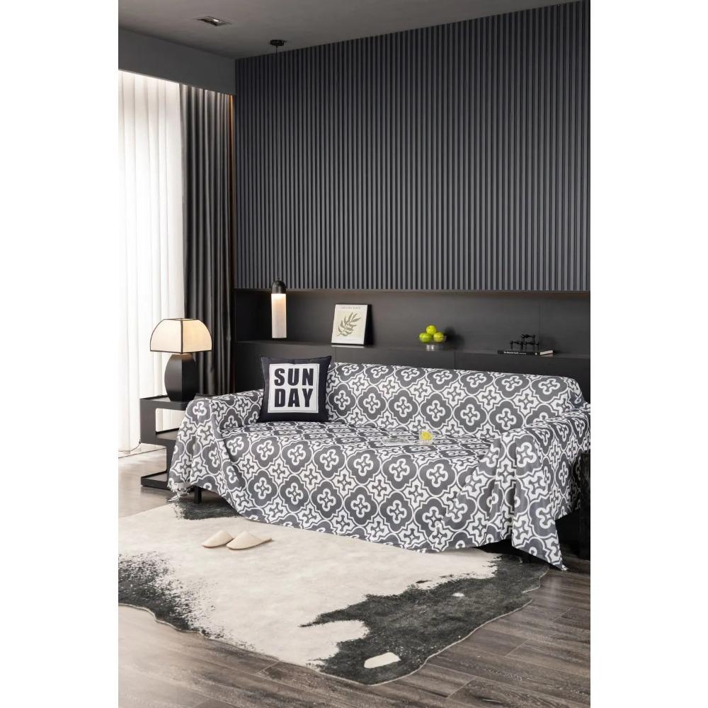 Ice Silk Flower Sofa Cover Blanket Non-slip Sofa Towel Living Room Furniture Decor Tapestry Couch Cover Universal Sofa Towel