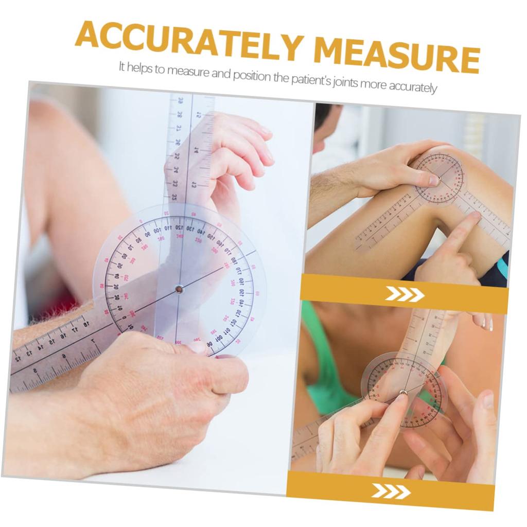 POPETPOP 6-częściowy mały goniometr, goniometr palcowy, kątomierz stawowy, goniometr elastyczny, goniometr obrotowy, kątomierz