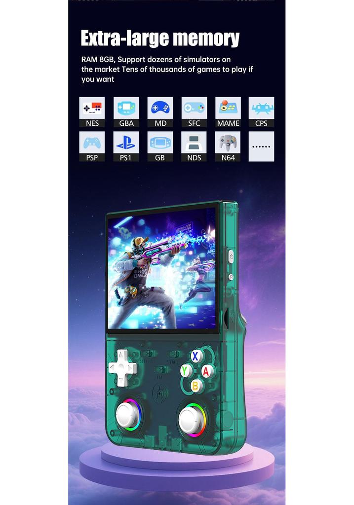 R36 UltraX: Open Source Handheld Console with Linux, WiFi, PSP & PS1 Support