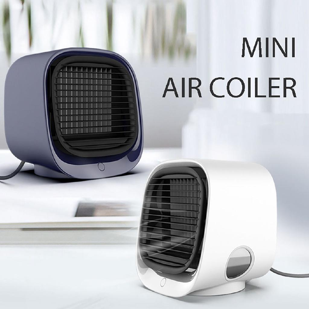 Portable Convenient Air Cooler Fan Air Conditioner Humidifier Space Easy Cool Purifies Air Cooling Fan for Home Office USB