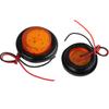2"Inch Side Marker Clearance Truck Side Lights 12V 24V Trailer Lights 7 LED RV Lights Round Rear Lamp Yellow Red Accessories