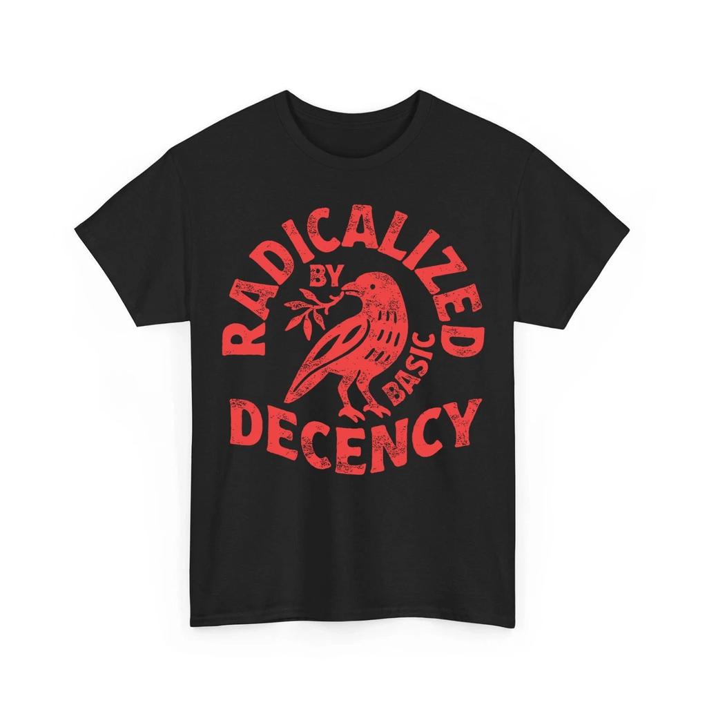 Floral Radicalized by Basic Decency Feminist Activist Unisex 100% Cotton T-shirt Mens Tees Top