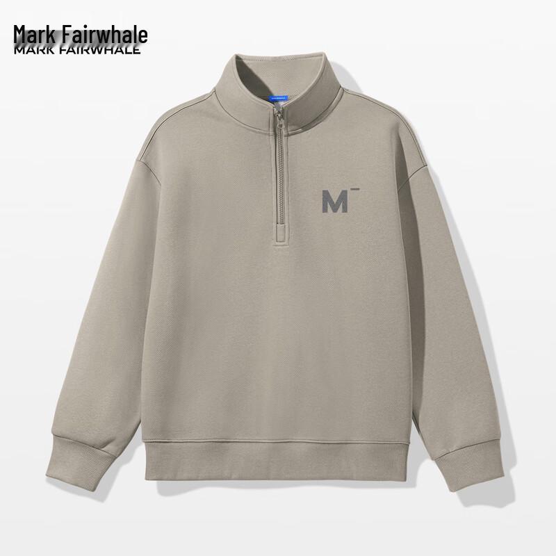 Mark Fairwhale Herren Half-Zip Stehkragen Sweatshirt