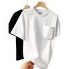 American Workwear Heavy Weight 300G Xinjiang Long-Staple Cotton Pure Cotton Short-Sleeved T-shirt Men's Summer Bottoming Shirt Export T-shirt