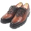 Very Good Dress Shoes Olga Era New Ultima Brown Patine Leather Mens 7 Used