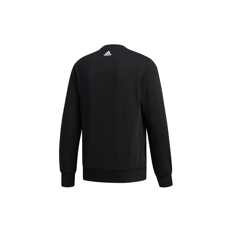 Adidas Sweatshirts Men's Black Crew Neck Moderate Regular FJ0240