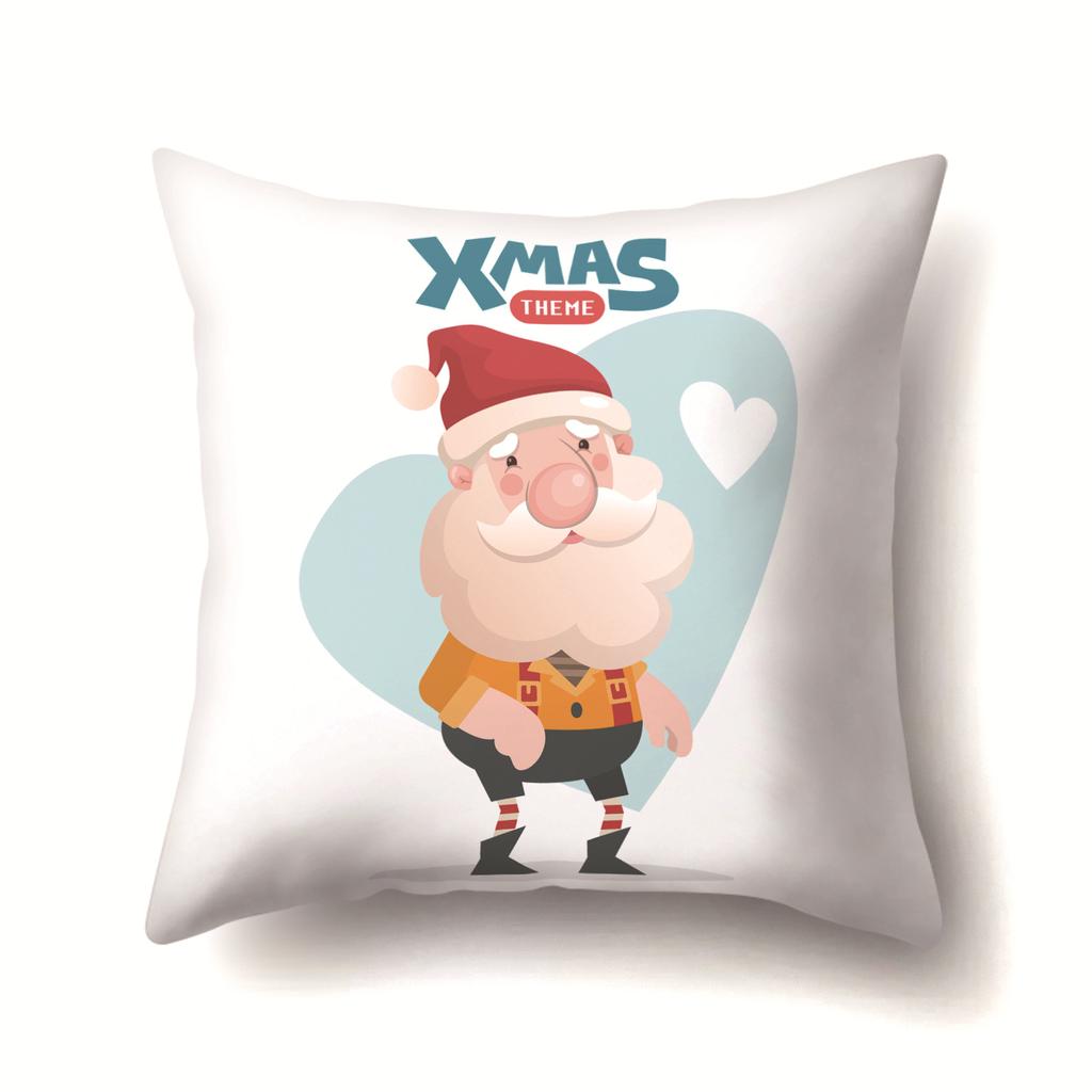 Christmas Gifts Santa Claus Pattern Pillow Polyester Home