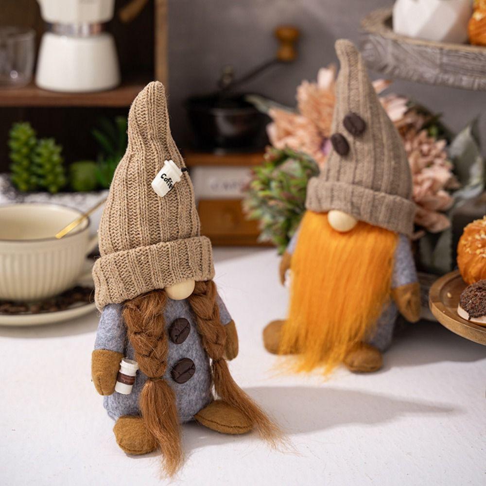 Soft Plush Christmas  Faceless Doll Cute Elf Dwarf Plush Figurine  Party Favors