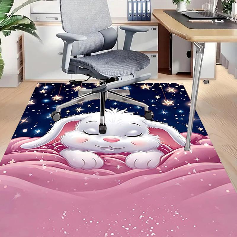 1PC Sleeping Bunny Extra Large Non-Slip Floor carpet, Office, family, bedroom, Studio - Large Area RugJ0321
